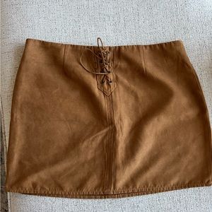 Brown skirt- front tie